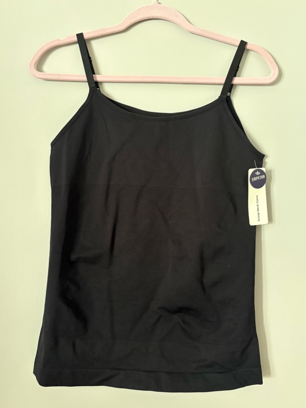 Seamless Black Cami Tank Top -shapewear